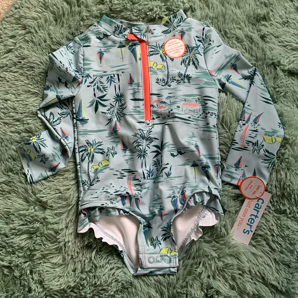 Carters Toddler Rash Guard - Picture 2 of 9